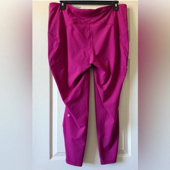 Lululemon Swift Speed High Rise Leggings 27” Size 20 Pink Magenta - Picture 4 of 16